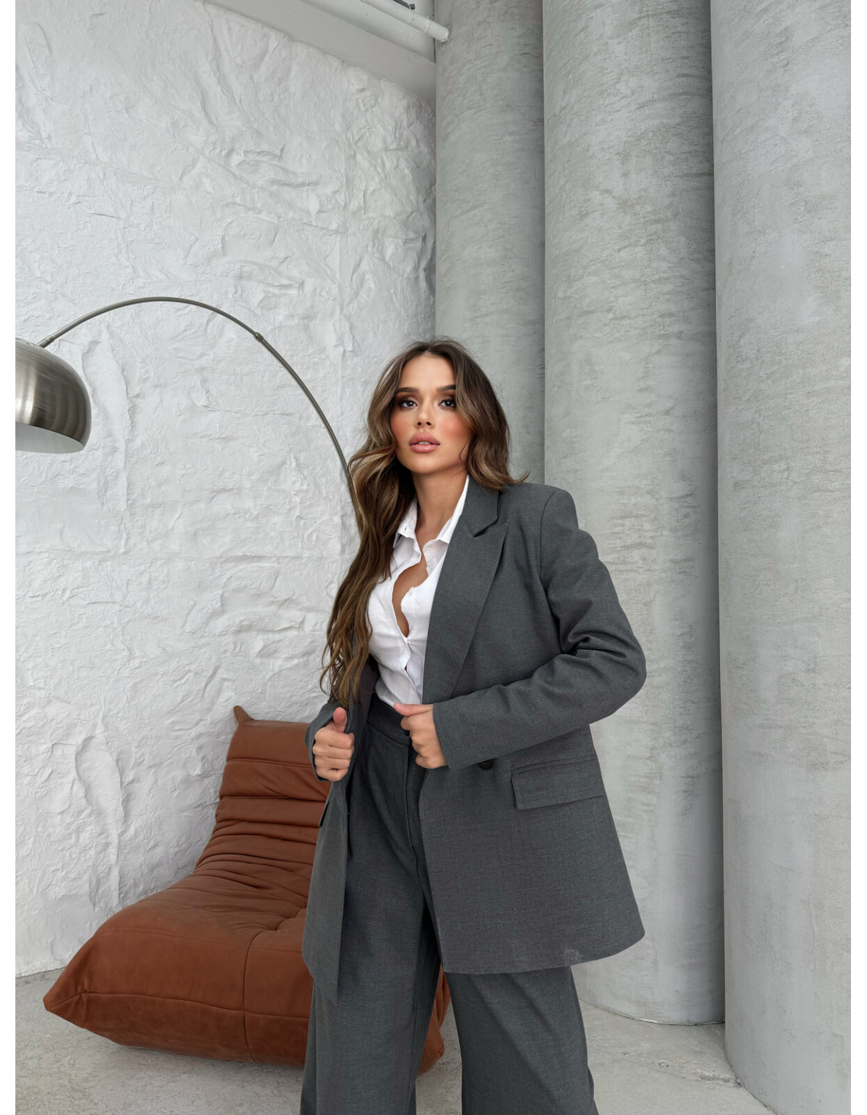 2401-46 - Poliviskon Blazer Ceket Takım