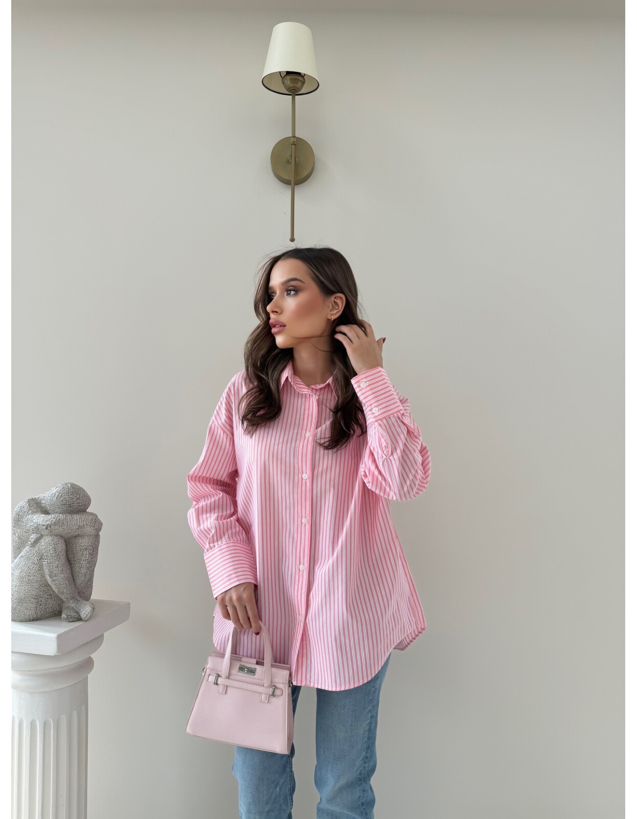 761 - Çizgili Poplin Gömlek