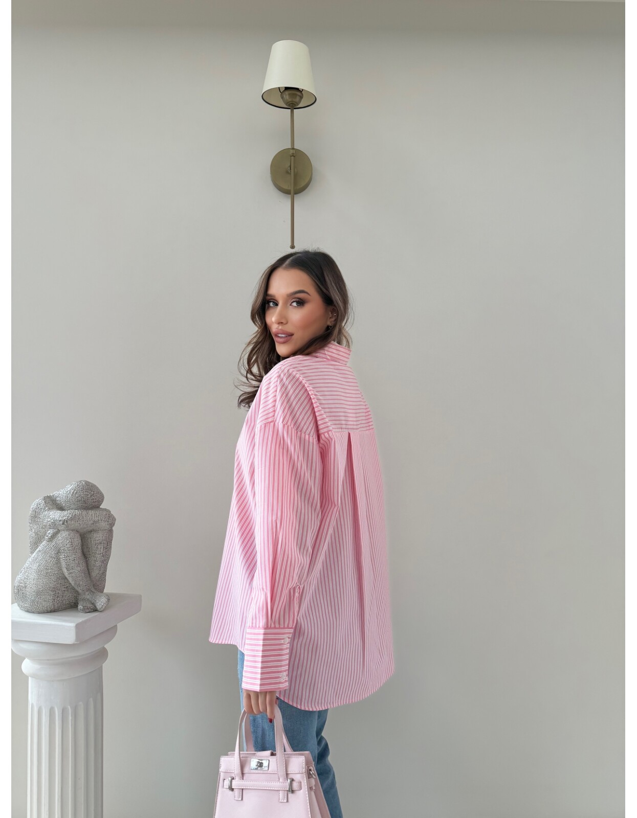 761 - Çizgili Poplin Gömlek