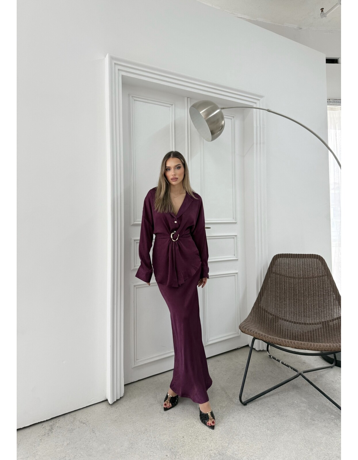 892 - Etekli Saten Takım