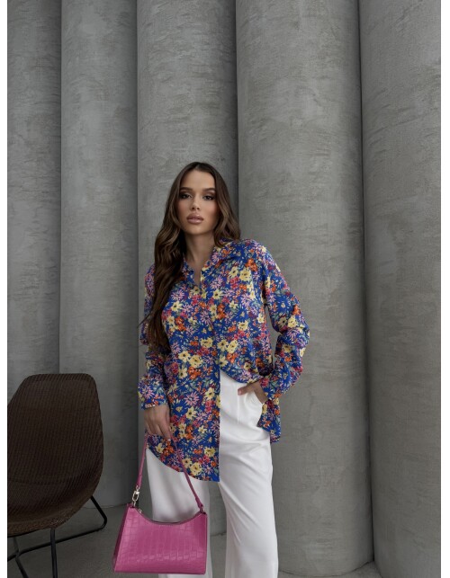 620 - Desenli Viskon Gömlek