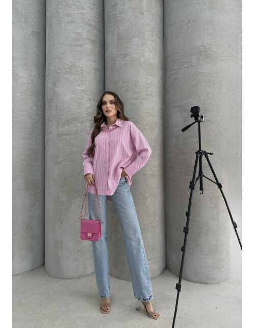 761 - Çizgili Poplin Gömlek