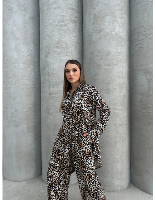 836 - Desenli Saten Takım