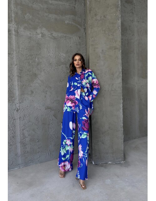 836 - Desenli Saten Takım