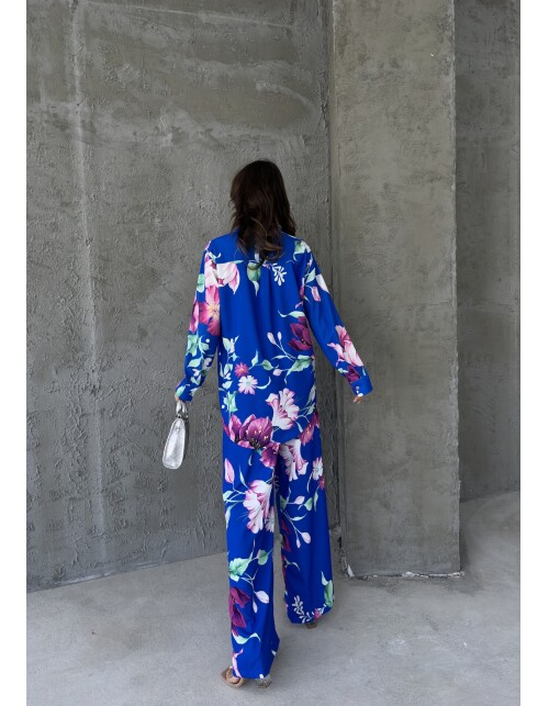 836 - Desenli Saten Takım