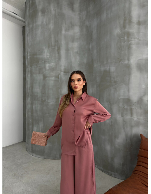 836 - Düz Saten Takım