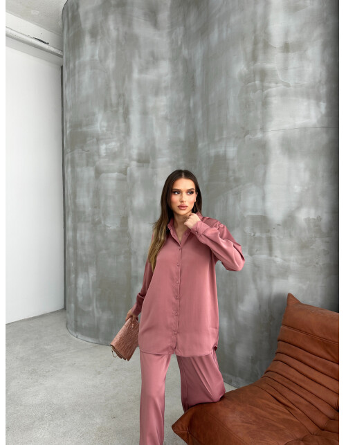 836 - Düz Saten Takım