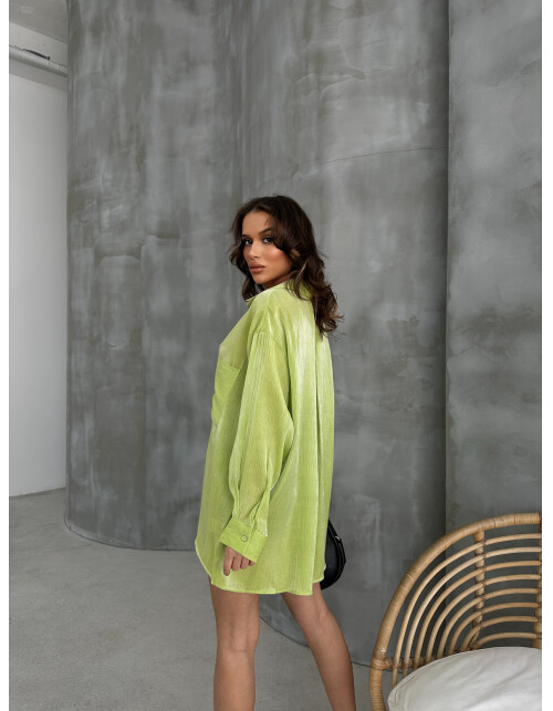 857 - Parlak Krinkıl Gömlek