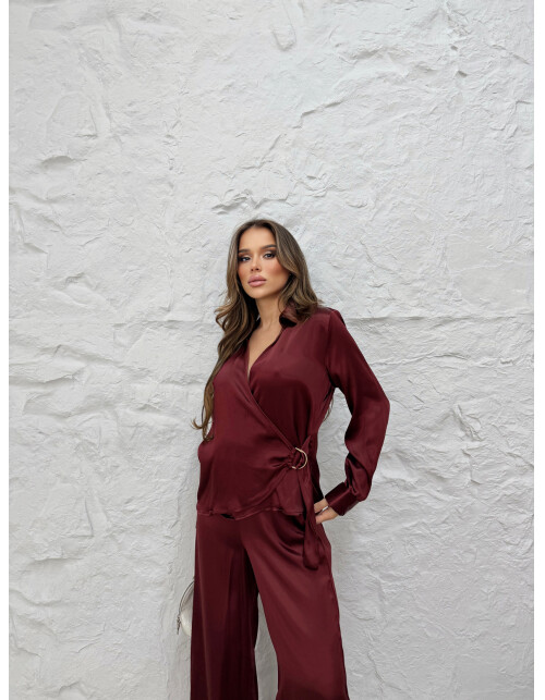 866 - Düz Saten Takım