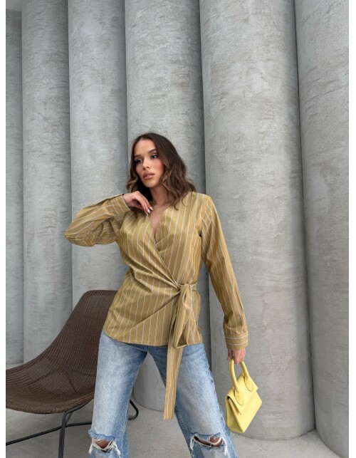 879 - Bağlamalı Poplin Gömlek