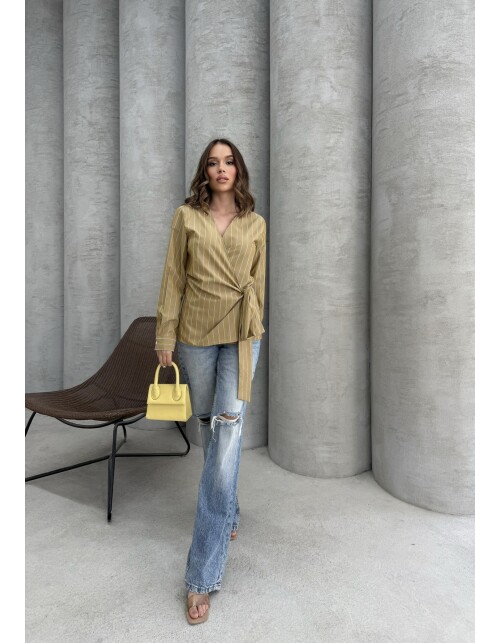 879 - Bağlamalı Poplin Gömlek