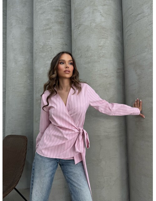 879 - Bağlamalı Poplin Gömlek