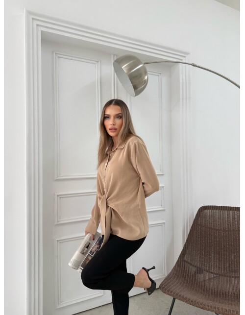 887 - Bağlamalı Tensel Gömlek