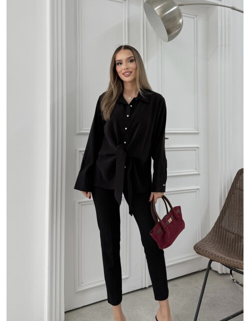 887 - Bağlamalı Tensel Gömlek