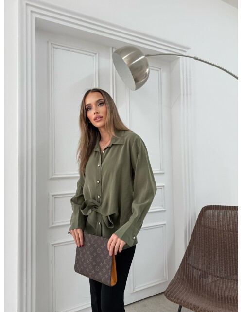 887 - Bağlamalı Tensel Gömlek