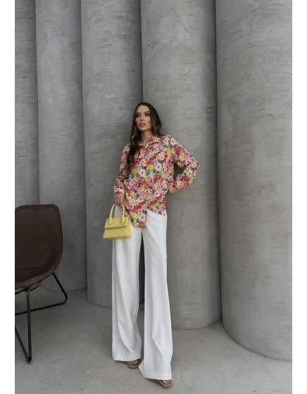 620 - Desenli Viskon Gömlek