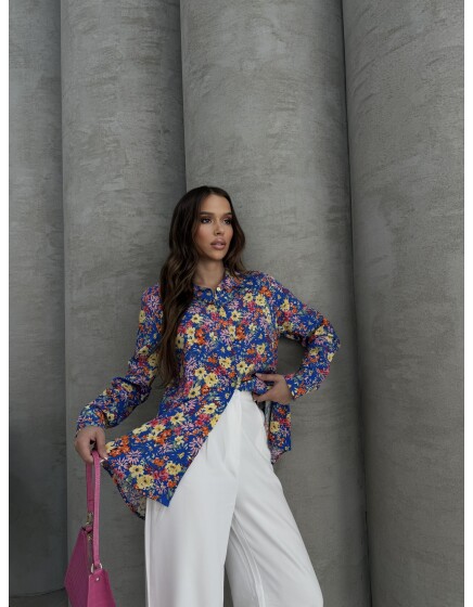 620 - Desenli Viskon Gömlek