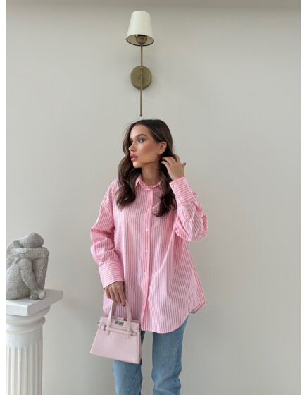 761 - Çizgili Poplin Gömlek