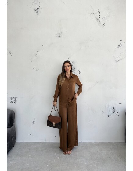 836 - Düz Saten Takım