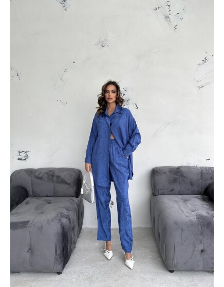 836 - Jakarlı Saten Takım