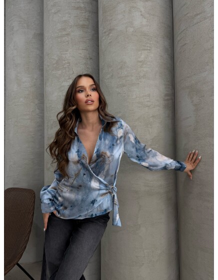 866 - Tokalı Saten Gömlek