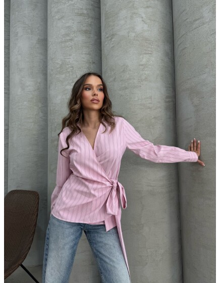 879 - Bağlamalı Poplin Gömlek