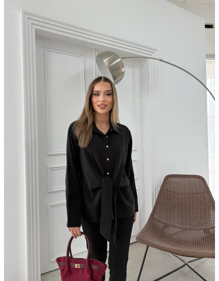 887 - Bağlamalı Tensel Gömlek